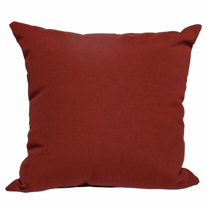 Casual Cushion 15" Throw Pillow in Canvas Henna