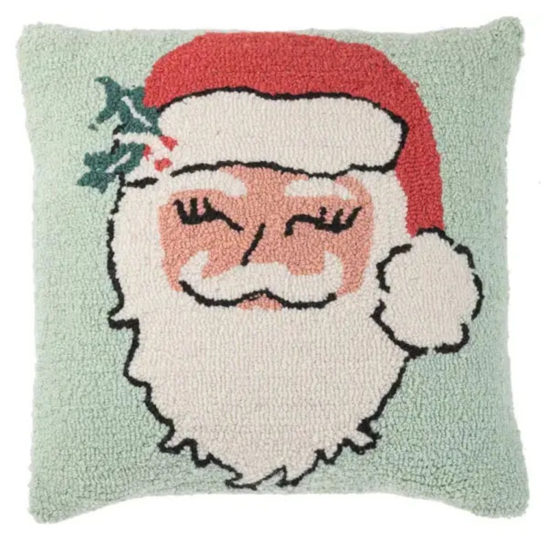 Punch Hook Santa Pillow