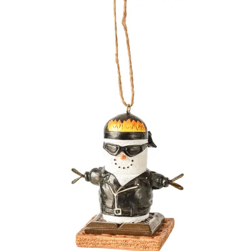 S'mores Biker Ornament
