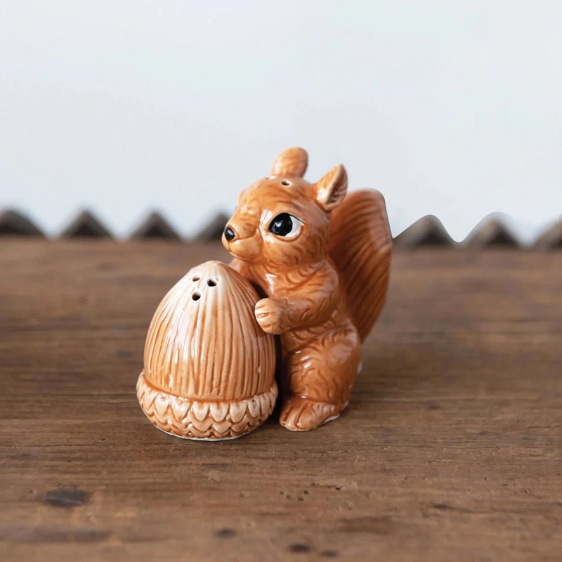 Squirrel and Acorn Salt & Pepper Shakers