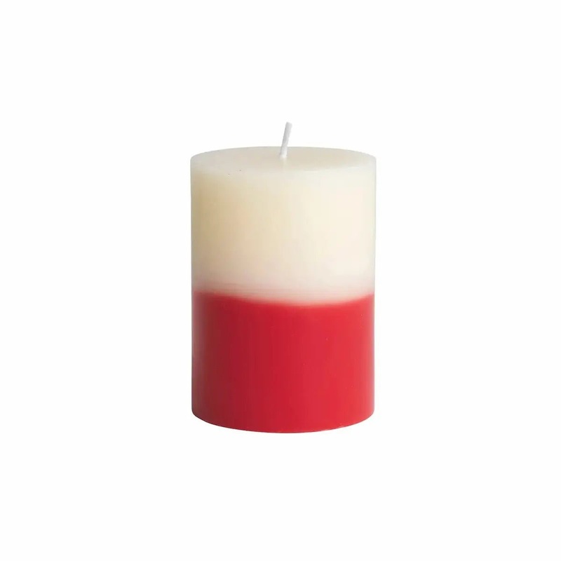 Two-Tone Pillar Candle