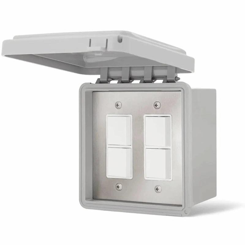 Infratech Dual Duplex Surface Mount Switch with Waterproof Box and Cover