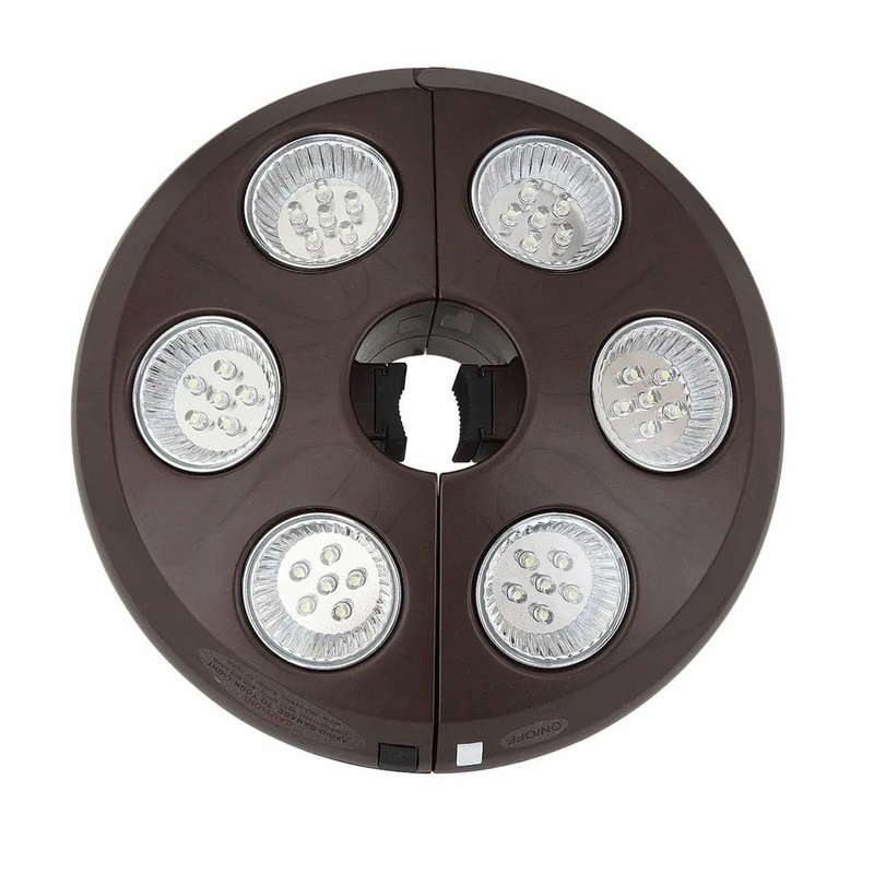 Treasure Garden Vega L Umbrella Light with Bronze Finish