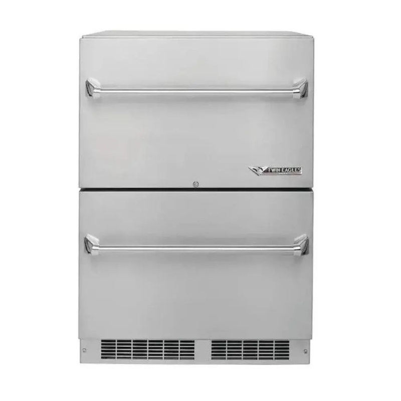 Twin Eagles 24" Outdoor Rated Two Drawer Refrigerator