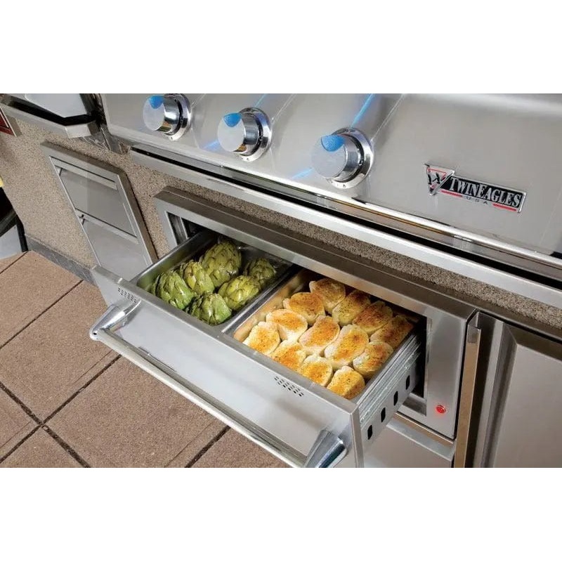 Twin Eagles 42" Warming Drawer with Storage