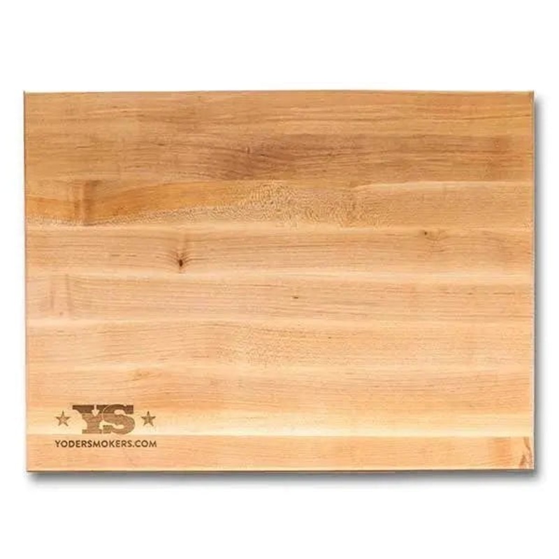 Boos Block Maple Cutting Board with Yoder Smokers Logo, 20" x 15" x 1.5"