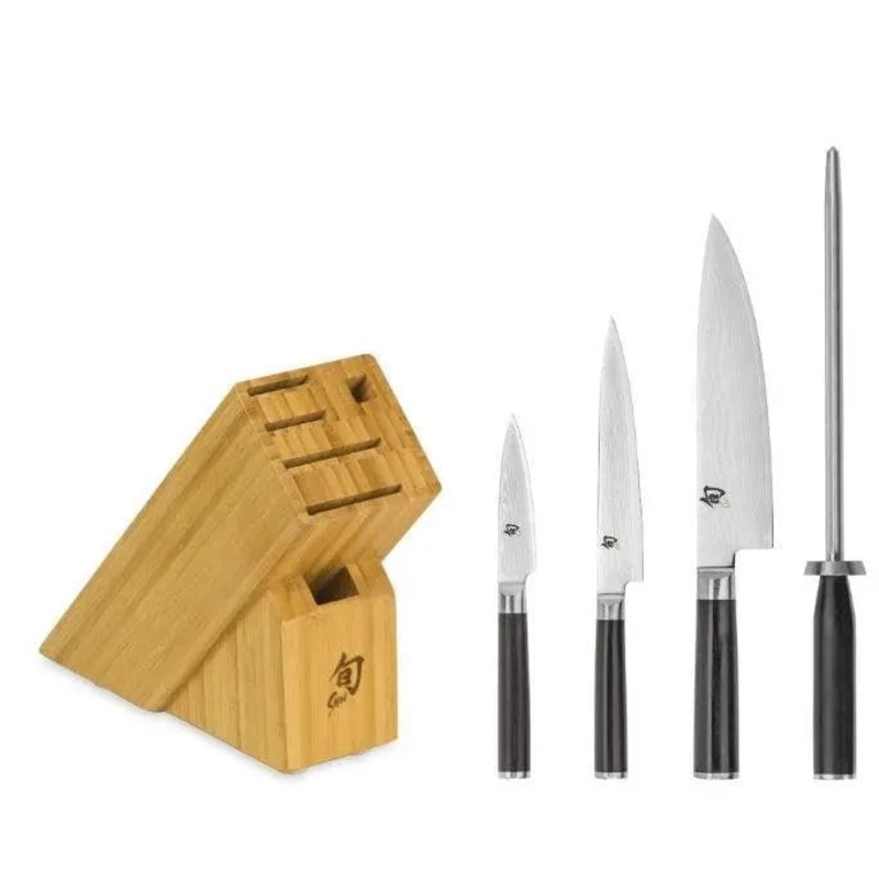 Shun Classic 5-Piece Starter Knife Block Set