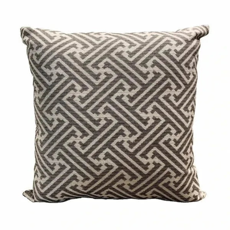 Casual Cushion 15" Throw Pillow in Meander Walnut