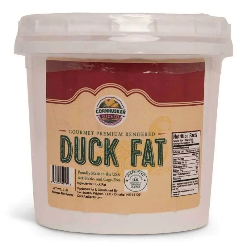 Cornhusker Kitchen Premium Rendered Duck Fat Tub, 1.5lb