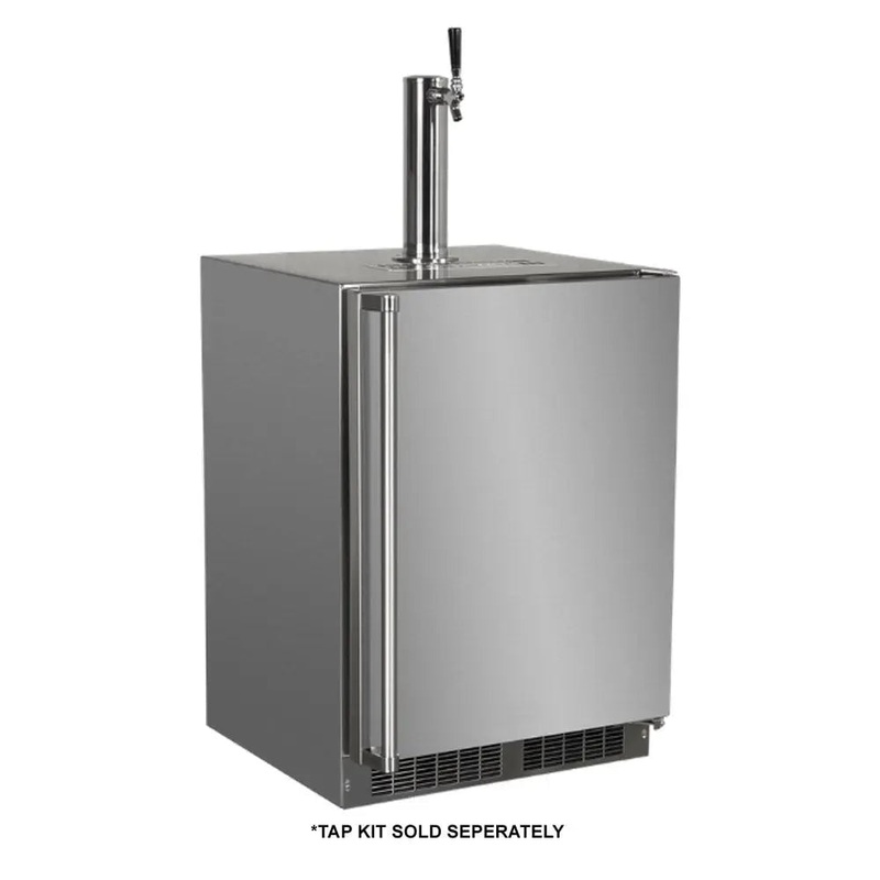 Marvel 24" Built-in Outdoor Dispenser Cabinet, Stainless Steel Door with Lock, Reversible Hinge