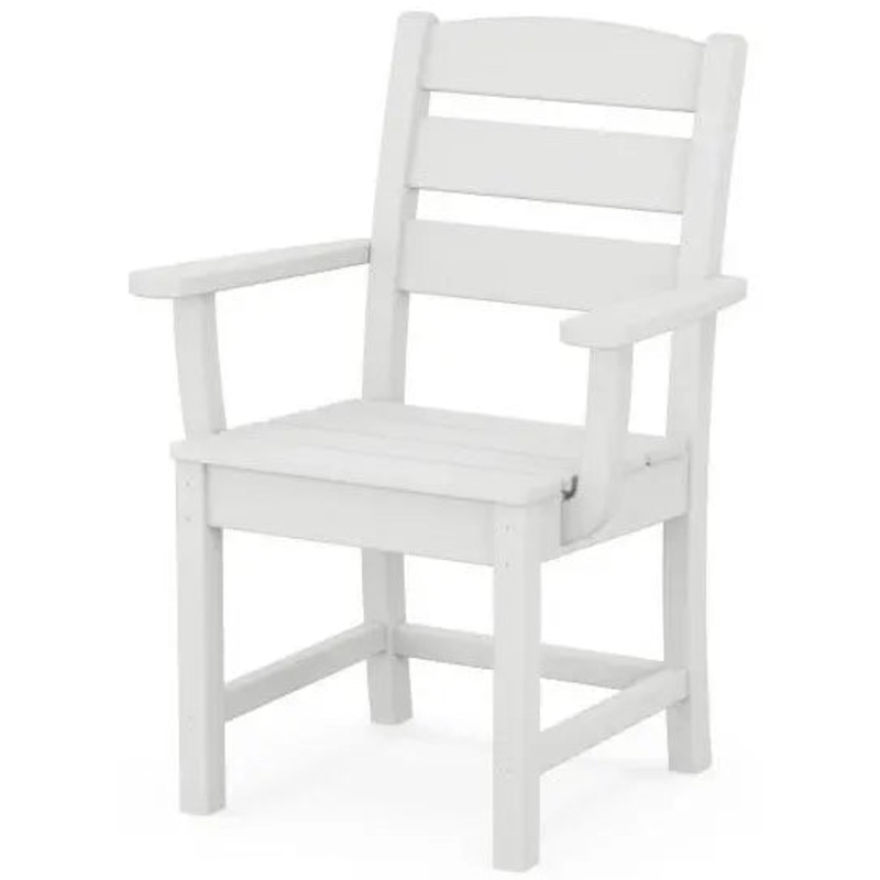 POLYWOOD Lakeside Dining Arm Chair in White