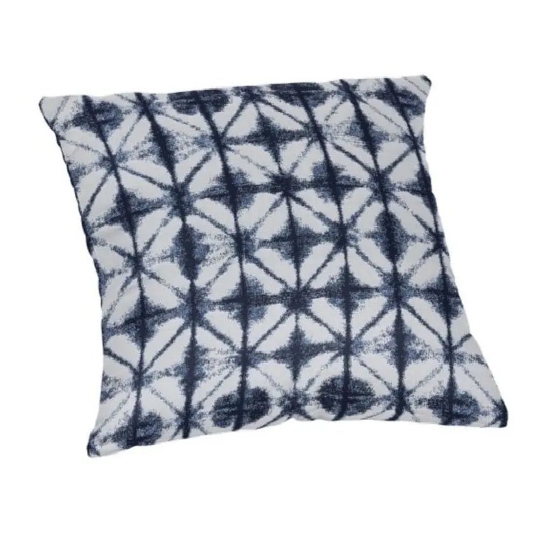 Casual Cushion 22" Throw Pillow in Midori Indigo