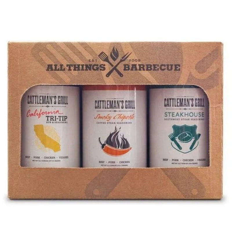 Cattleman's Grill 3-Pack Sampler BBQ Rub Set