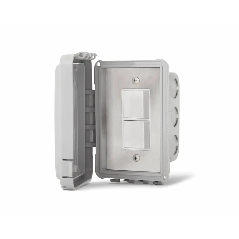 Infratech Single Duplex Switch Flush Mount with Weatherproof Cover