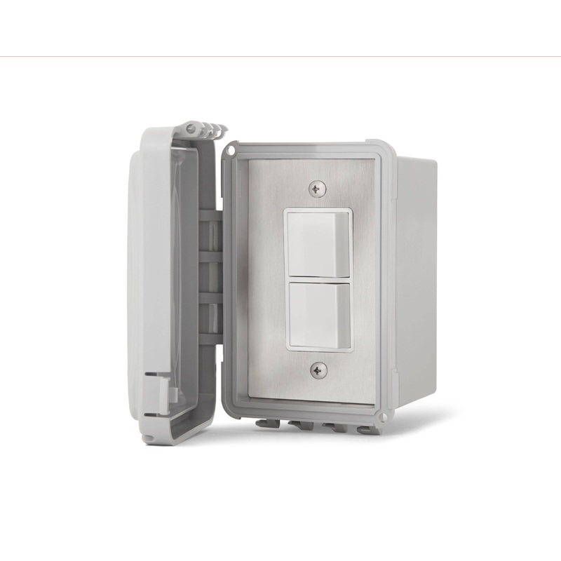 Infratech Single Duplex Switch Surface Mount with Weatherproof Box and Cover
