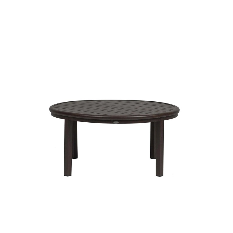 Ratana Canbria 48" Round Conversation Table in Hessonite Garnet