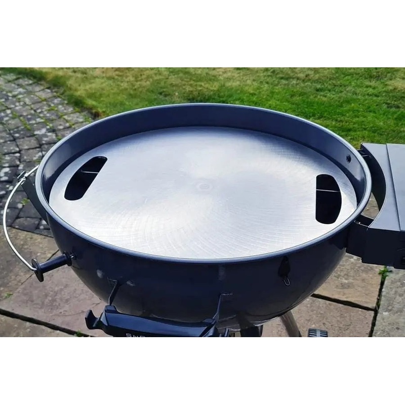 SnS Grills Carbon Steel Flat Top Plancha for 22" Charcoal Kettle Grills