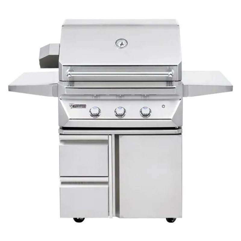 Twin Eagles 30" Grill Cart with Storage Drawers and Single Door