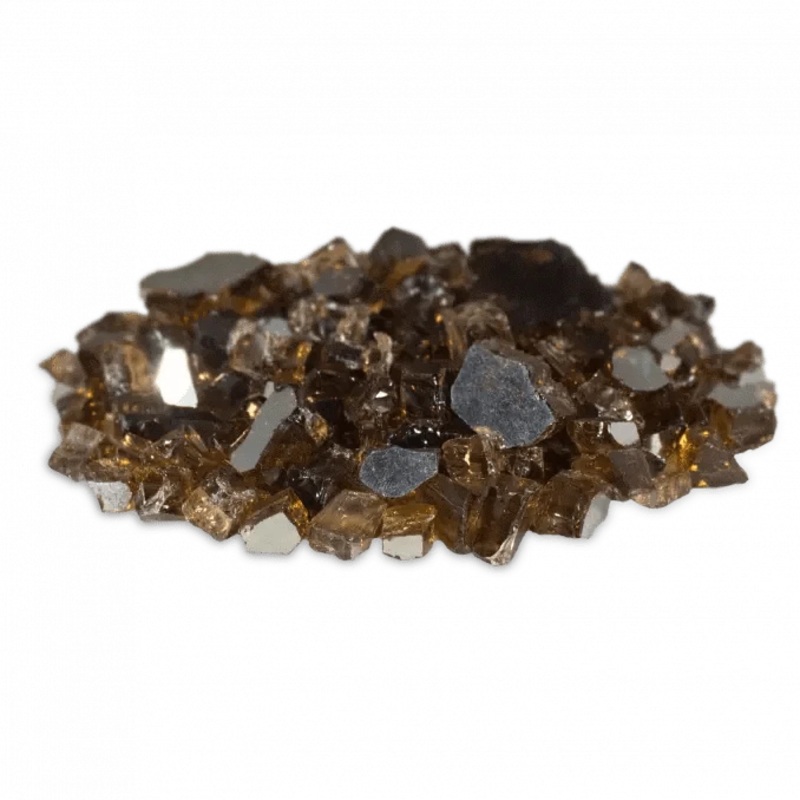 30 lbs of Firegear Copper Reflective Fireglass 1/2" to 1" in Size