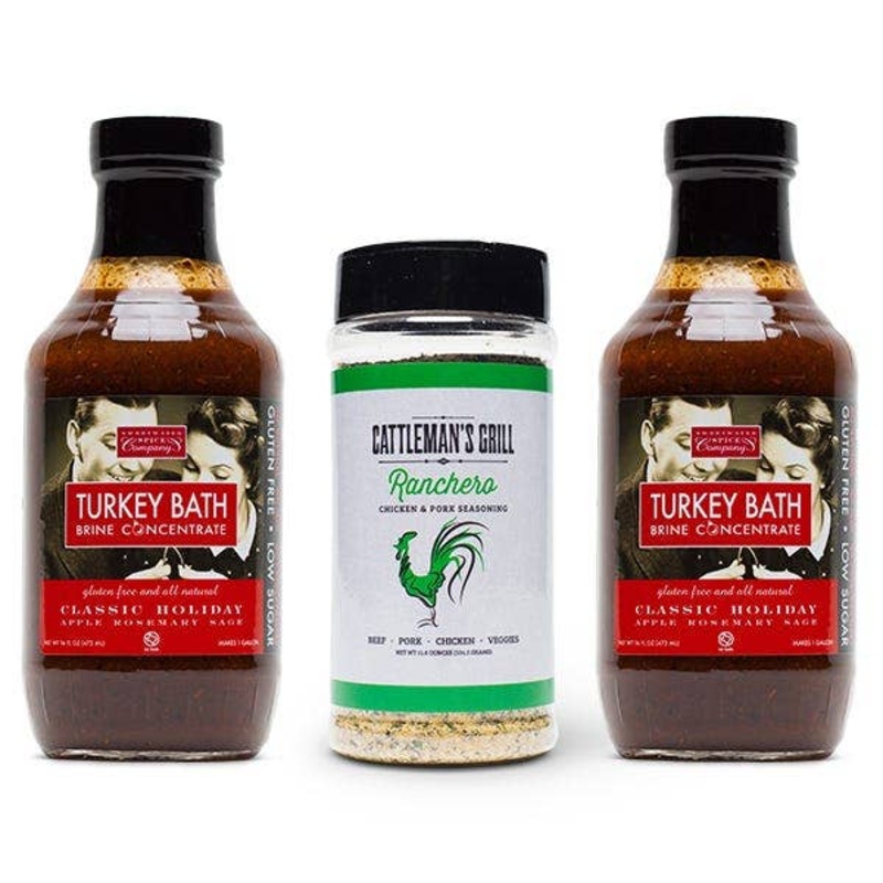 All Things BBQ Traditional Spatchcock Thanksgiving Turkey Kit