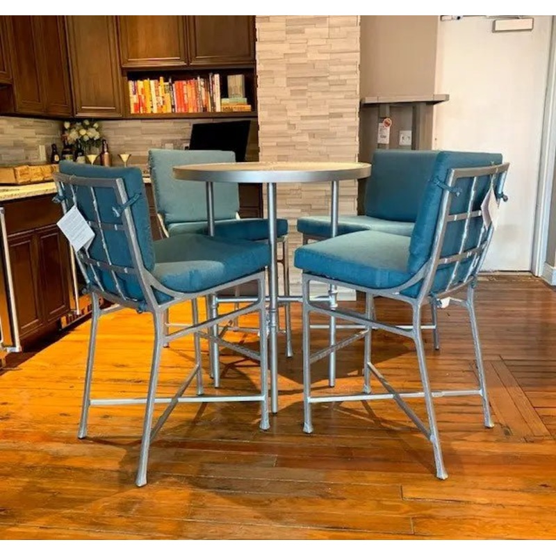 Local Special, Castelle Marquis Bar Set in Platinum with Idol Lagoon Cushions