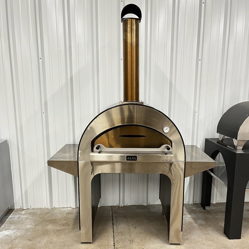 Local Special, Used Alfa 4 Pizze Wood Fired Outdoor Pizza Oven, Demo Unit