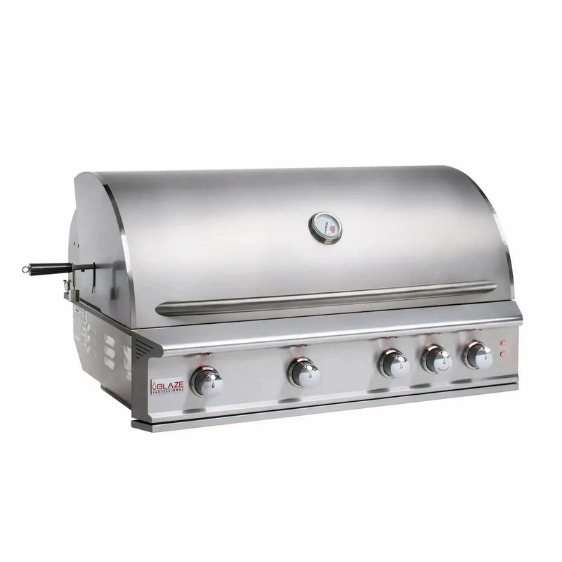Blaze Professional LUX 44" 4-Burner Built-In Gas BBQ Grill with Rear Infrared Burner, BLZ-4PRO