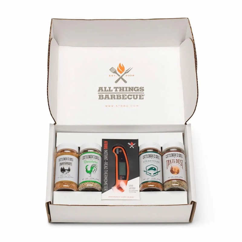 Cattleman's Cornerstone Four Rub + Thermometer Gift Set