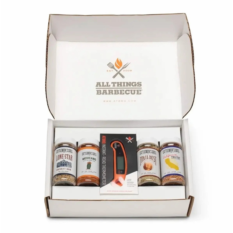 Cattleman's Fan Favorite Four Rub + Thermometer Gift Set