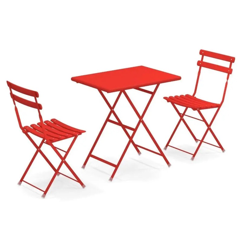 Emu Arc En Ciel Set with 2 Folding Chairs and 1 Folding Table