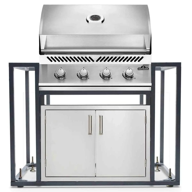 Napoleon BI32 500-Series Gas BBQ Grill Island with 30x19 Double Access Doors