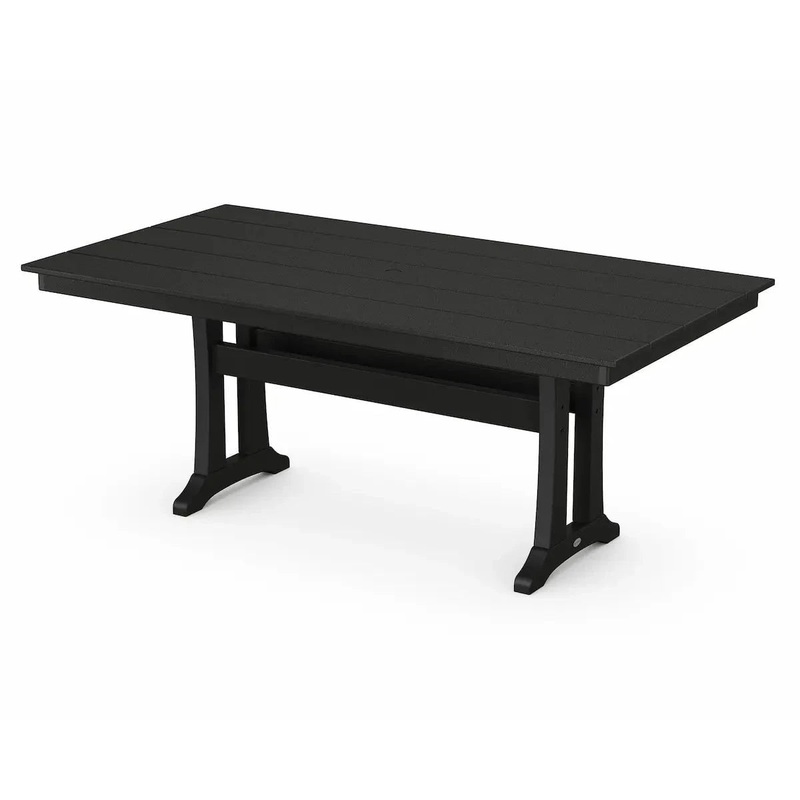 POLYWOOD Farmhouse Trestle 37" x 72" Dining Table
