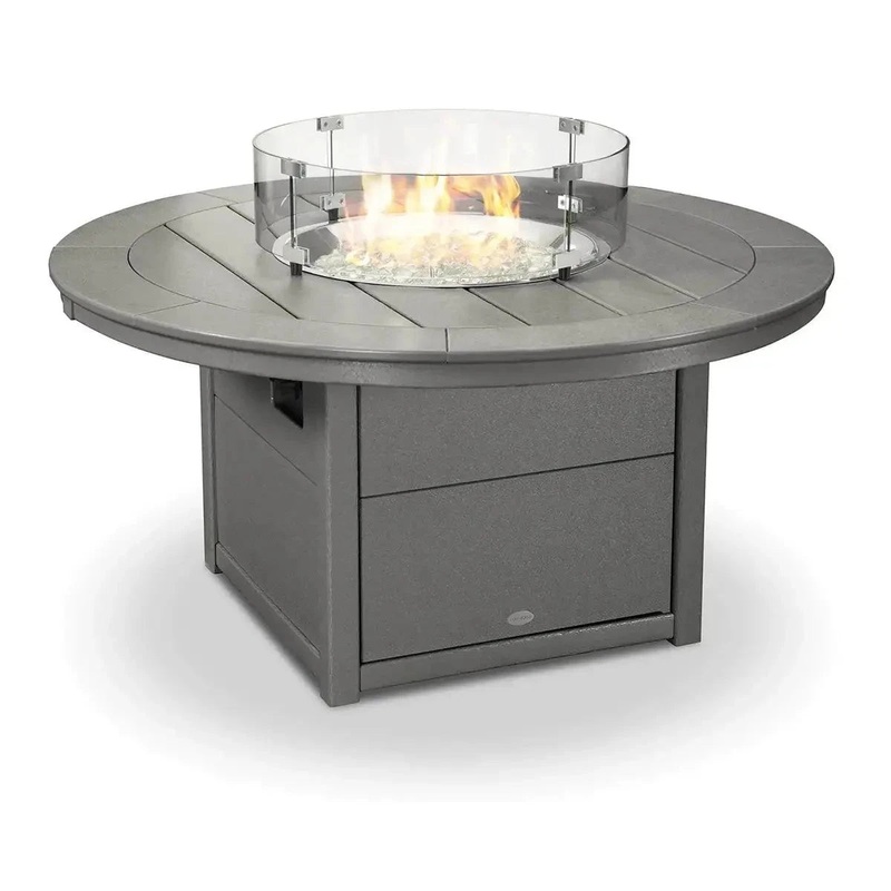 POLYWOOD Fire Table with Round 48" Top