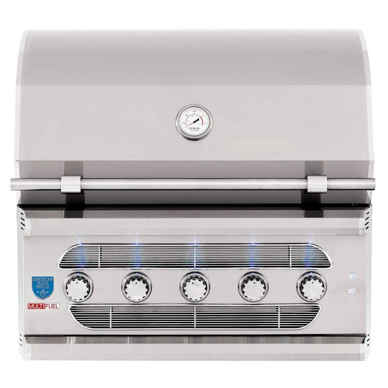 American Made Grills, Muscle 36" Hybrid Gas/Charcoal BBQ Grills