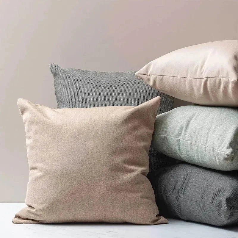 Solid Neutral Throw Pillows
