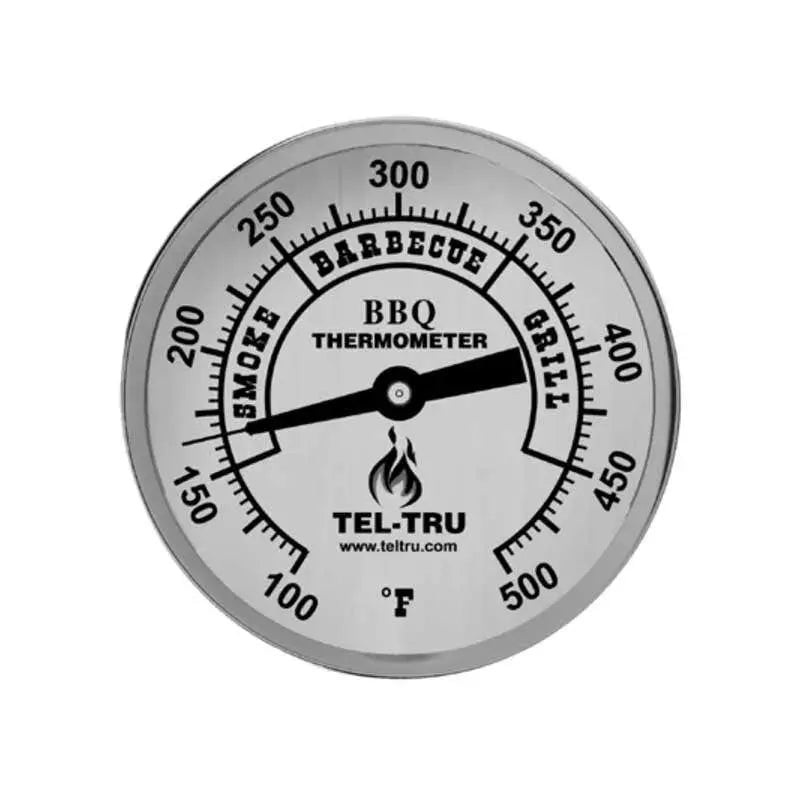 Tel-Tru BQ300 3" Plain Dial Barbecue Thermometer