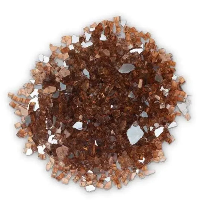 Tempered Reflective Fire Glass, 10lb Bag