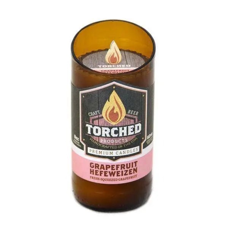 Torched Beer Bottle Candles