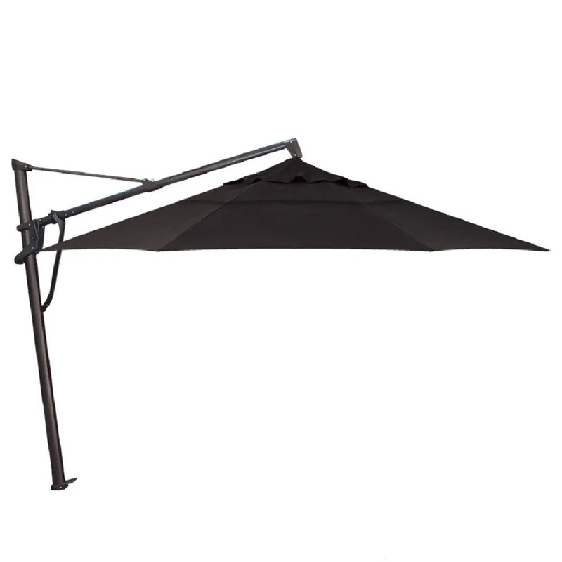 Treasure Garden 13' Octagon AKZP Cantilever Umbrella with Black Frame