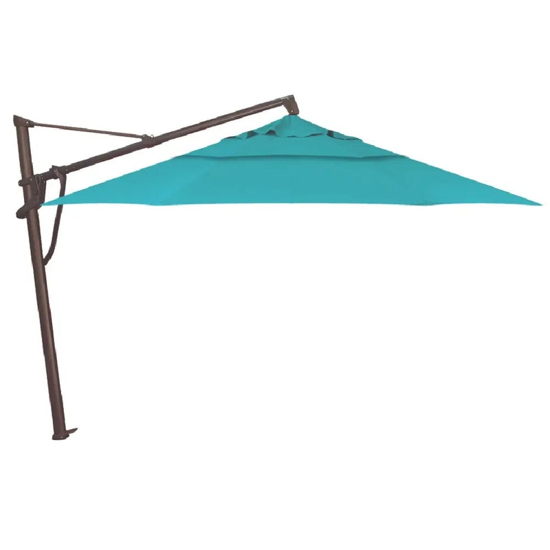 Treasure Garden 13' Octagon AKZP Cantilever Umbrella with Bronze Frame