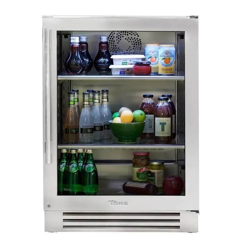 TRUE 24" Undercounter Refrigerator, Glass Door