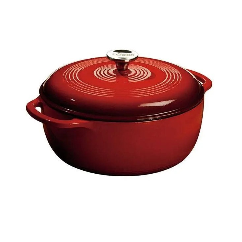 Lodge 6-Quart Enameled Cast Iron Dutch Oven