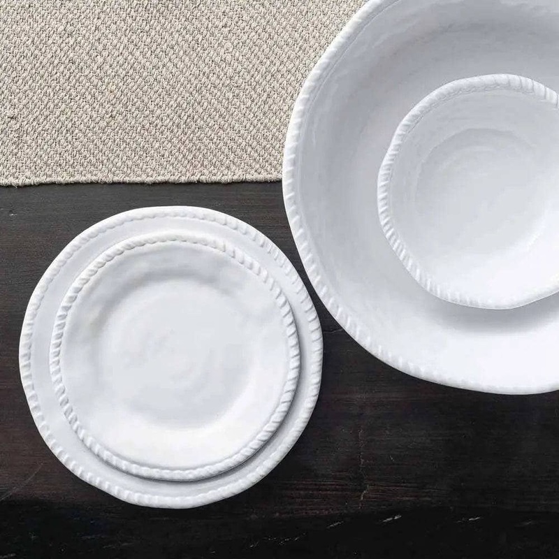 Merritt White Rope Dinnerware Collection