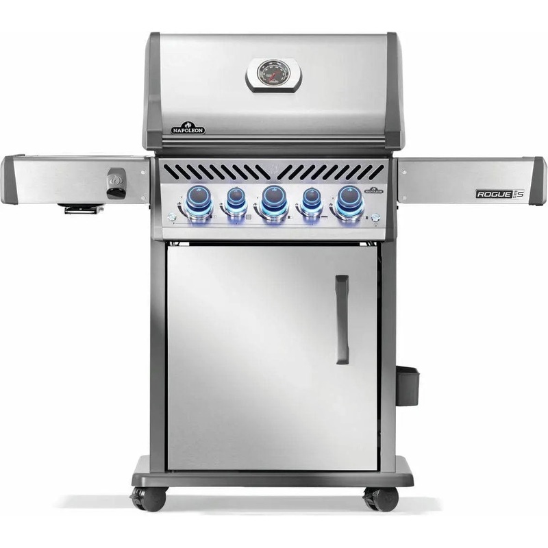 Napoleon Rogue PRO-S 425 Gas BBQ Grill with Infrared Side and Rear Burners, Stainless Steel