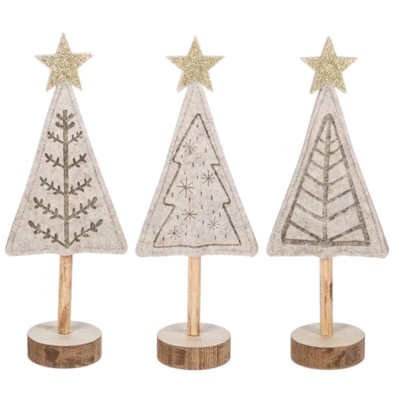 Winter Tree Figurines