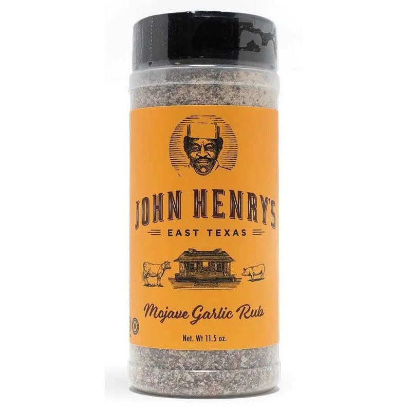 John Henry's Mojave Garlic Pepper BBQ Rub, 11.5 oz