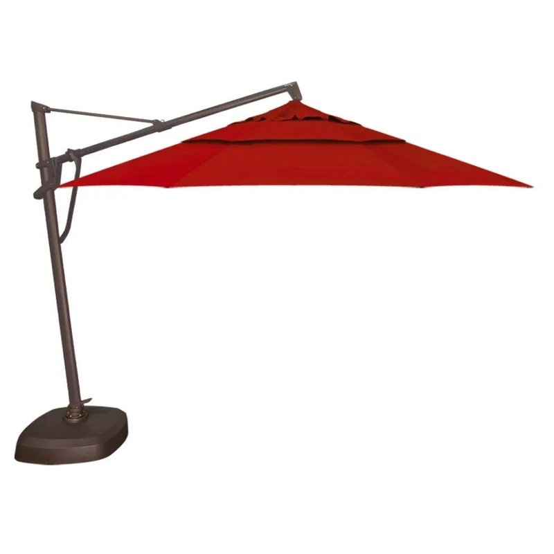Treasure Garden 11' Octagon AKZP Cantilever Umbrella with Bronze Frame