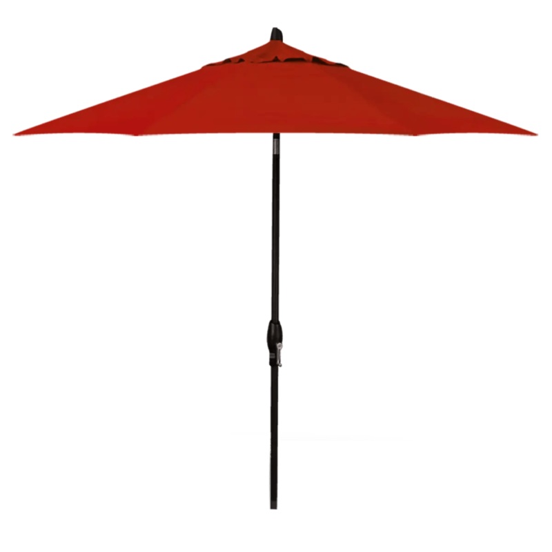 Treasure Garden 9' Octagon Auto Tilt Umbrella with Black Frame