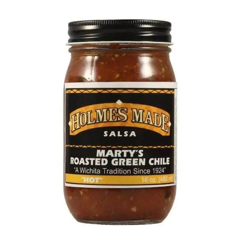 Holmes Made Roasted Green Chile Salsa Hot