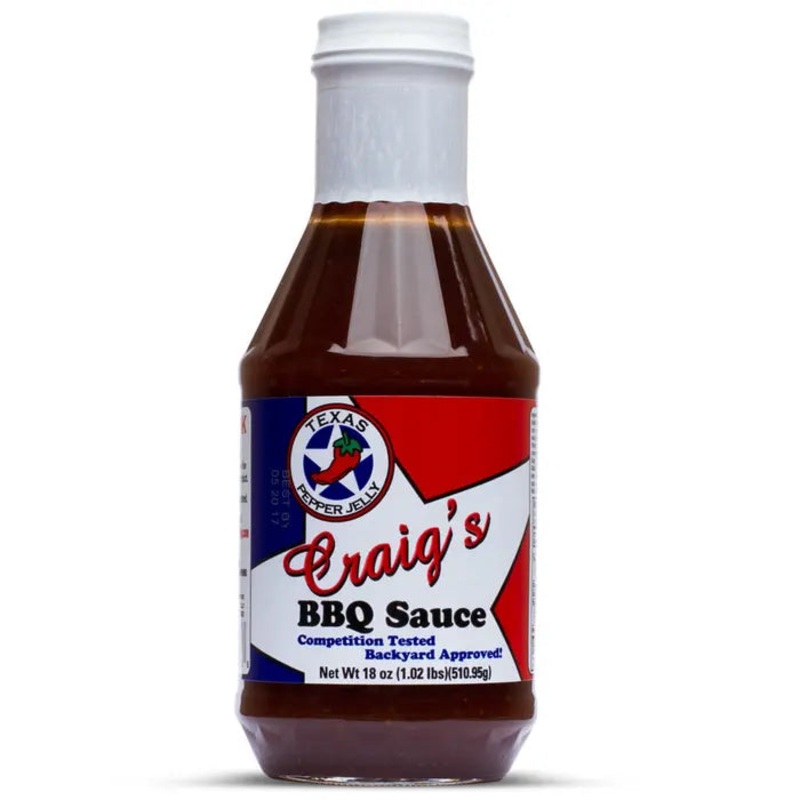 Texas Pepper Jelly Craig's BBQ Sauce
